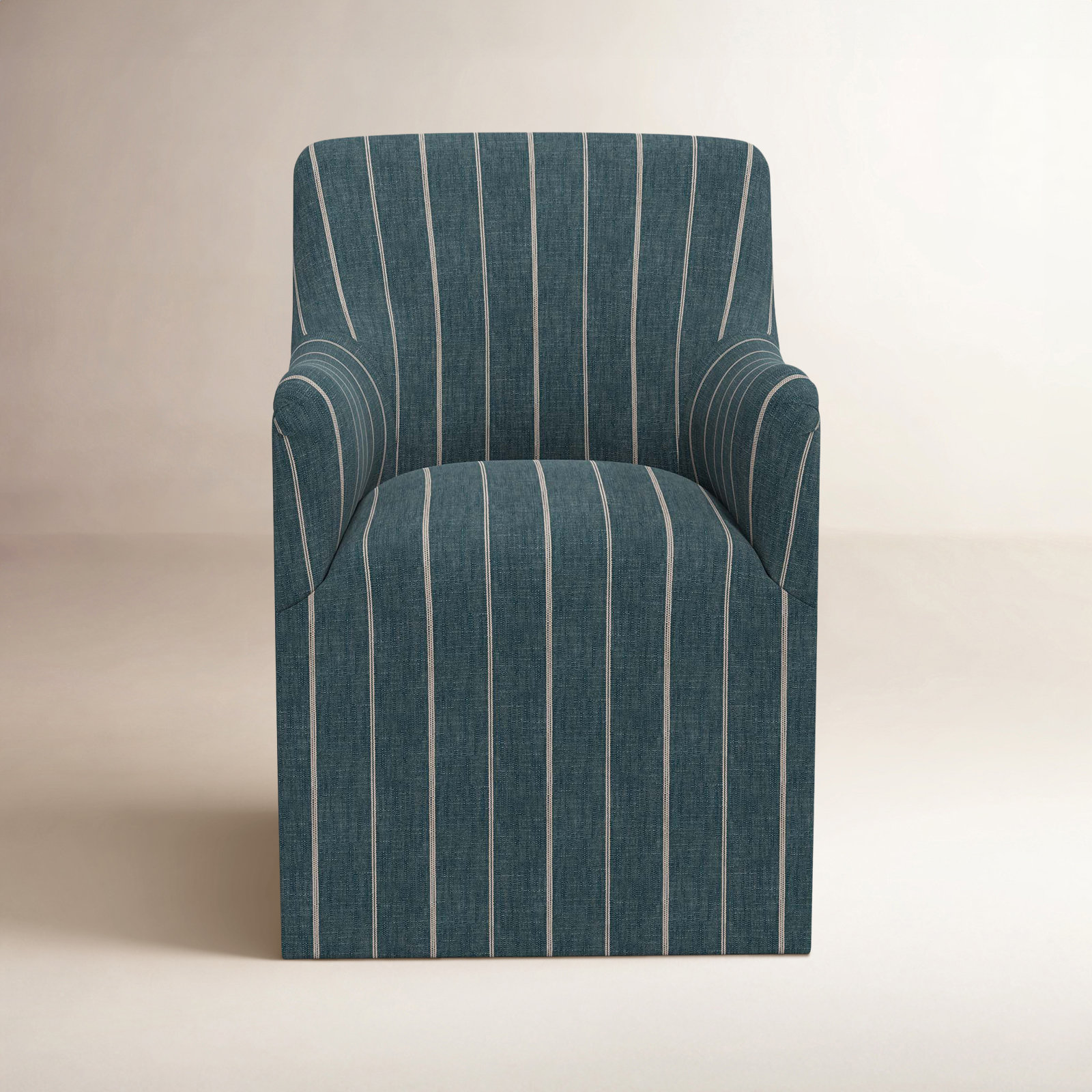 Howth Dining Armchair, Fritz Indigo Stripe