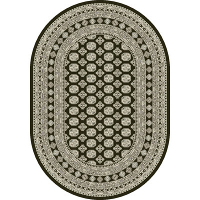 Tapis gris anthracite/gris oriental Attell