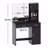 Vanity Desk (Makeup Vanity) With Mirror And Led Light Strip,Dressing Table (Makeup Vanity) With Large Drawer, 3 Level Storage Dresser & 3 Lighting Color Modes Adjustable Brightness For Led Lights, Suitable For Bedroom