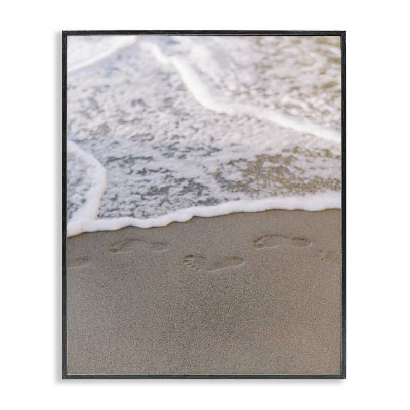 «Ocean's Edge», empreinte numérique par Justine Milton, Giclée encadrée noir minuit, H 14 po x l 11 po