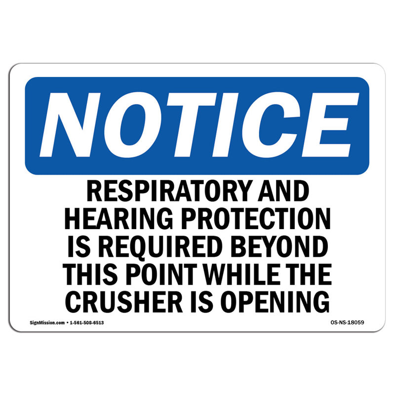 Protection respiratoire et auditive requise