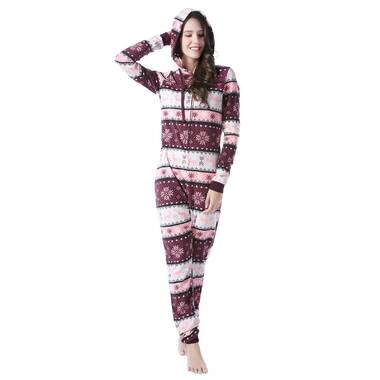 Latitude Run® Winesburg RH Pajama Set Plaid Women's Printed Comfy Fleece  Long Sleep-Lounge Night RHW2857 & Reviews