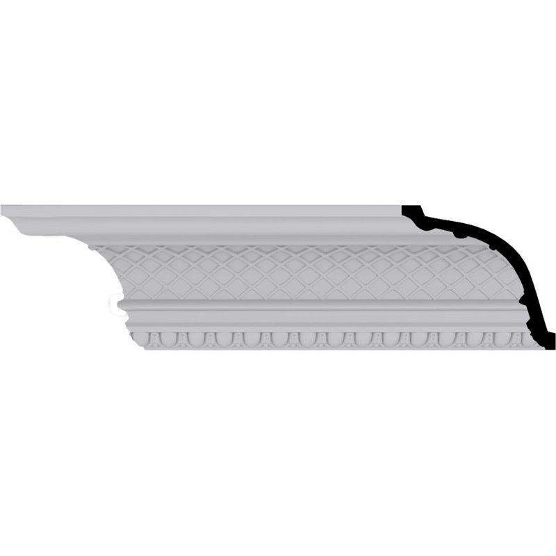 Brightton White Polyurethane Decorative Crown Moulding