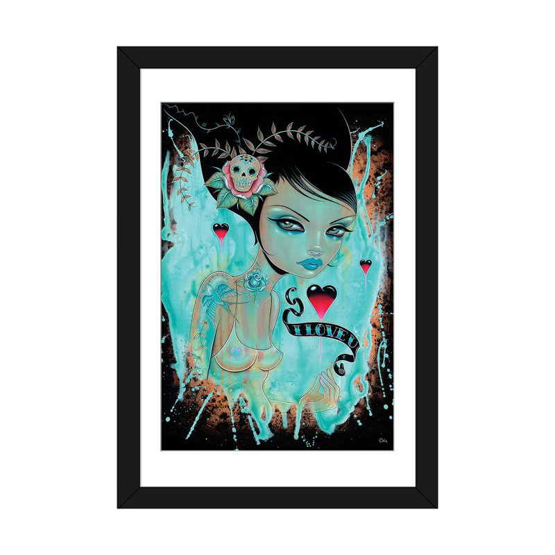 «You Float My Boat», impression sur toile, H 24 po x l 16 po x P 1 po, Papier beaux-arts encadré noir, Blanc