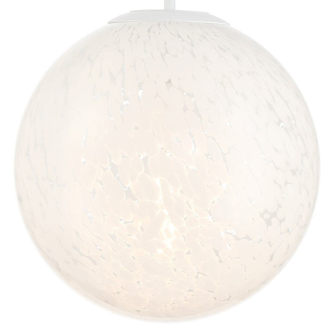 Christoffel 1 - Light White Single Pendant Ivy Bronx 