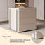 Commode 31,5 po beige à double face pour étalage de bijoux