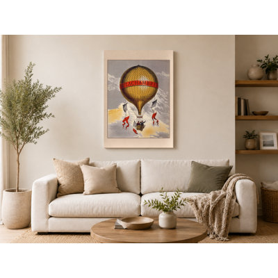 Montgolfière H. Lachambre - publicité rétro sur toile
