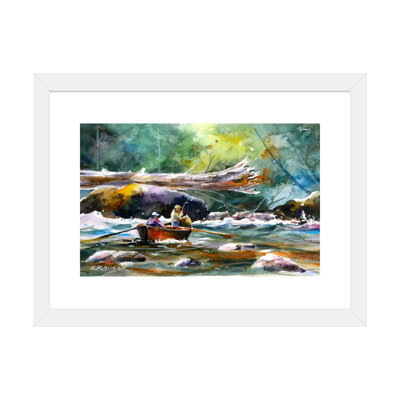 «In the Boat II», reproduction d'art encadrée
