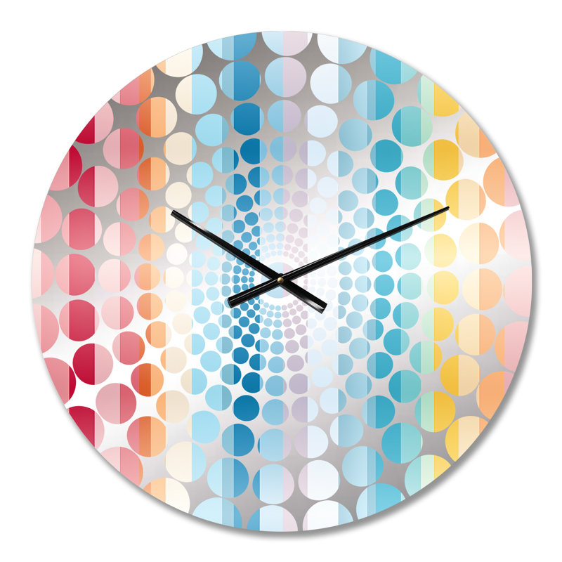 Horloge murale à rayures Rainbow, Petit