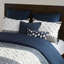 Housse de couette en coton 3 pièces, capitonnage en chenille, attrait, double / grand, imprimé grand, motif, décor, cravate intérieure