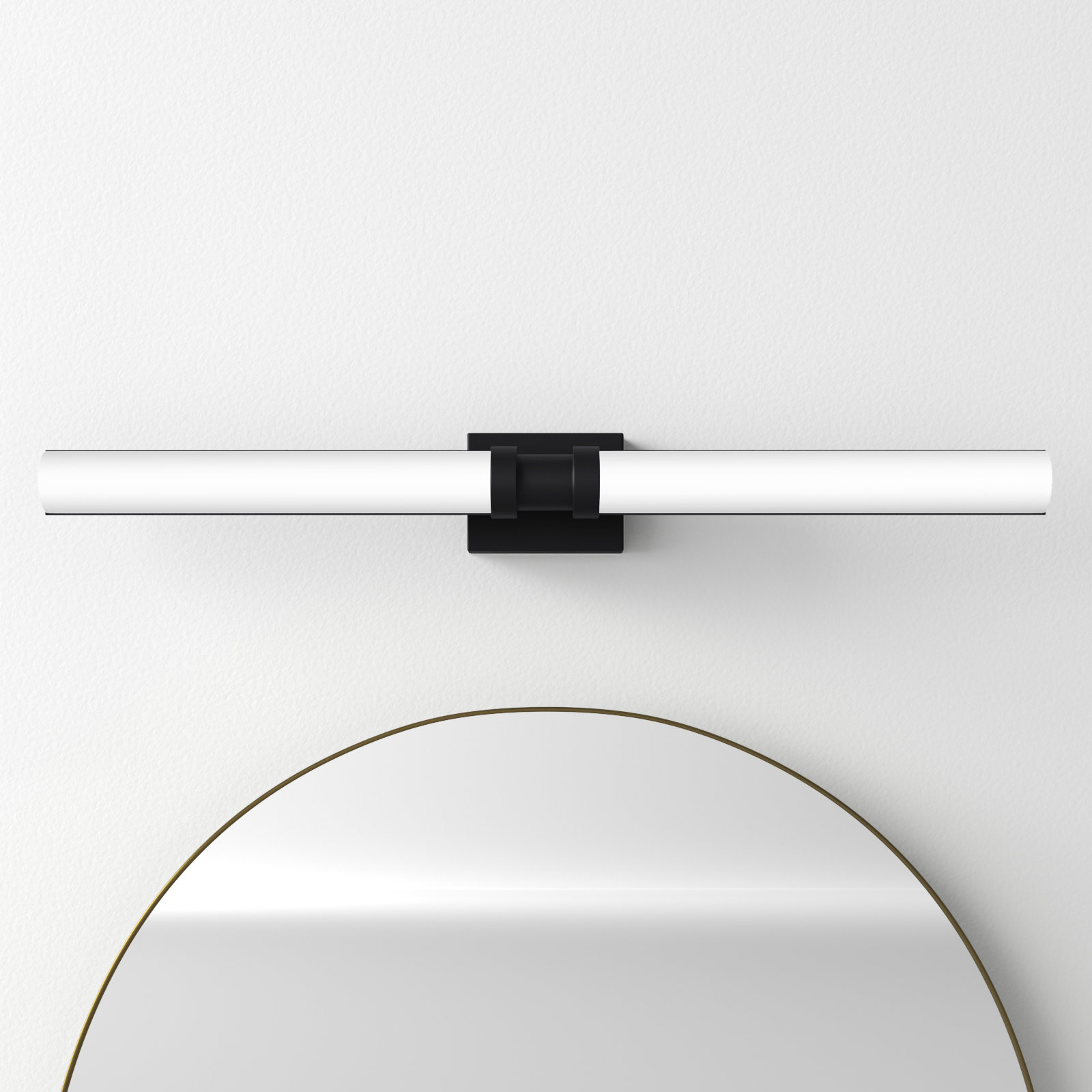 Kelan Single Frosted Dimmable LED Vanity Light, Midnight Black, 20W, 37.75"H x 4.75"W x 4.5"D