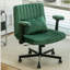 Chaise de bureau Criss Cross Accoudoir avec roulettes - Revêtement en velours moderne-1493304723