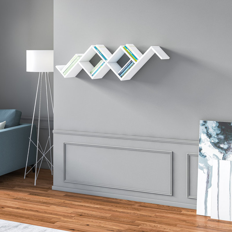 Tablette murale Caroti, Blanc