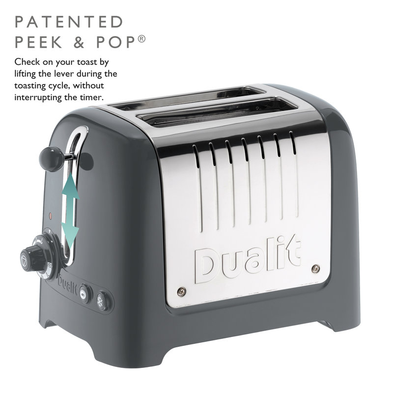 Dualit 2 Slice Lite Toaster, Grey