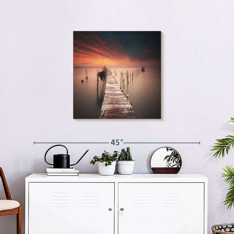 Aletra Sunset At Comporta Dock, 24" H x 24" W