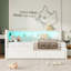 Stylish Twin Platform Bed with USB and LED, Extra Storage Options-882139008