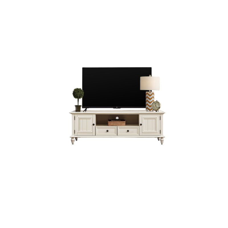 Meuble télé de style moderne, Crème