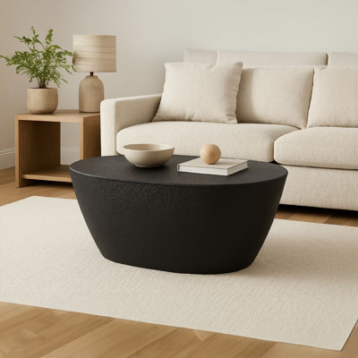 Table basse Florrie en aluminium noir