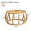 Solid Wood Frame Coffee Table