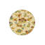 Tapis floral brodé à base tissée et lavable-2009914848