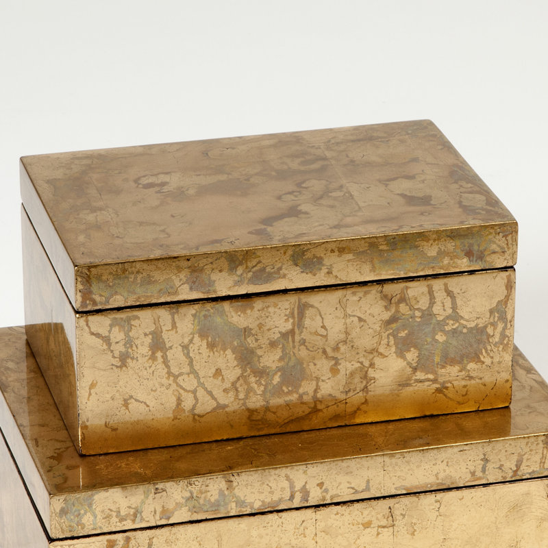 Decorative Box, Small, Luxe Gold