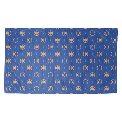Bleu phases de lune Tapis décoratif