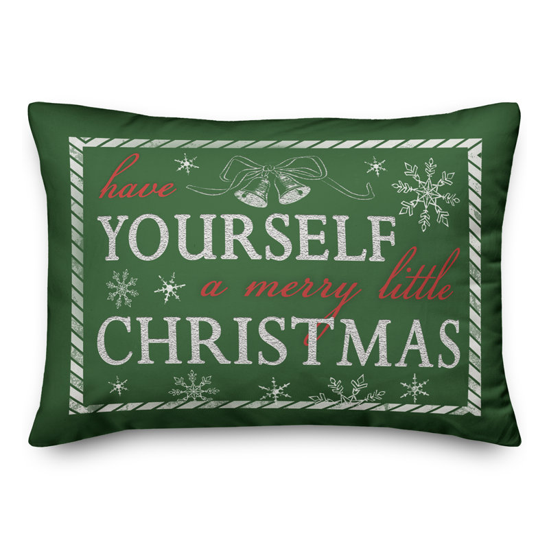  Housse de coussin «Have Yourself a Merry Little Christmas», Housse de coussin seulement - sans coussin