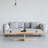 Solid Wood Rectangular Coffee Table-112215164-112215162