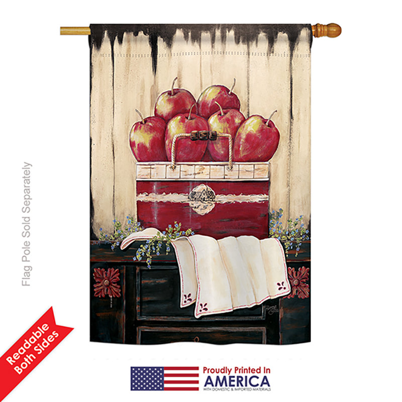 Exann Double Sided 40'' H x 28'' W Polyester House Flag