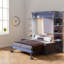 Lit escamotable grand avec rangement, modèle MDF moderne peu encombrant