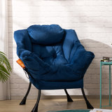 Biranna 31.5" Wide Modern Lazy Chair, Thick Padded Cozy Lounge Chair with Armrest