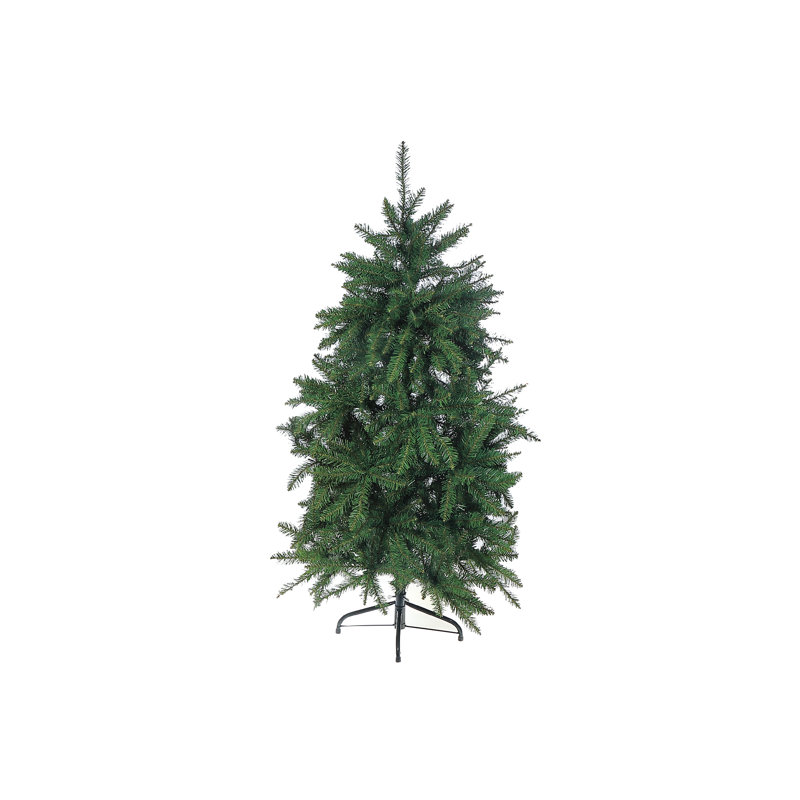 Arbre de Noël épinette vert en PVC 800 pointes normales avec support en métal, 7'