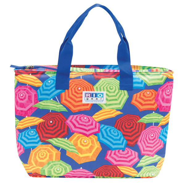 Rio Brands 20 Can Gear Insulated Tote Bag Umbrella Print Cooler ...