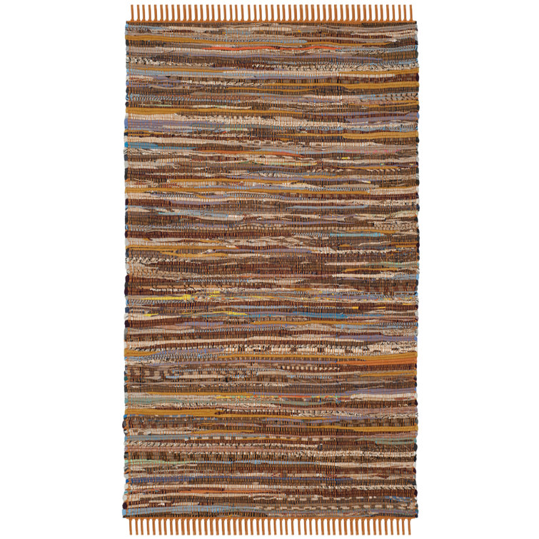 Desimone Rug Hand Woven Cotton Striped Rug