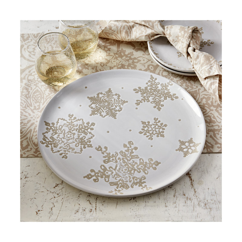 Falling Snow Platter