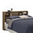 Full/Queen Bookcase Headboard, Brown finish-1790434263