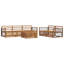249.5cm Wide Patio Sectional Set