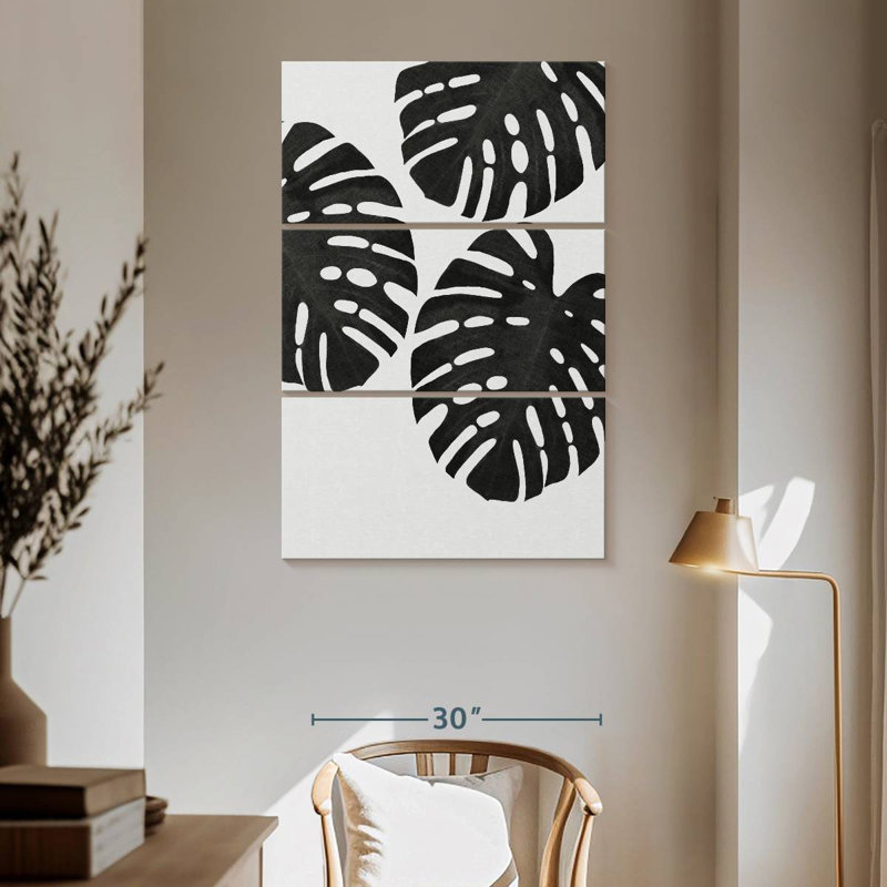 Harnek Monstera Leaf III BW