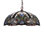 Luminaire suspendu de style victorien 2 lumières avec abat-jour 18 po Chloe Lighting Lennon - H 7,5 po