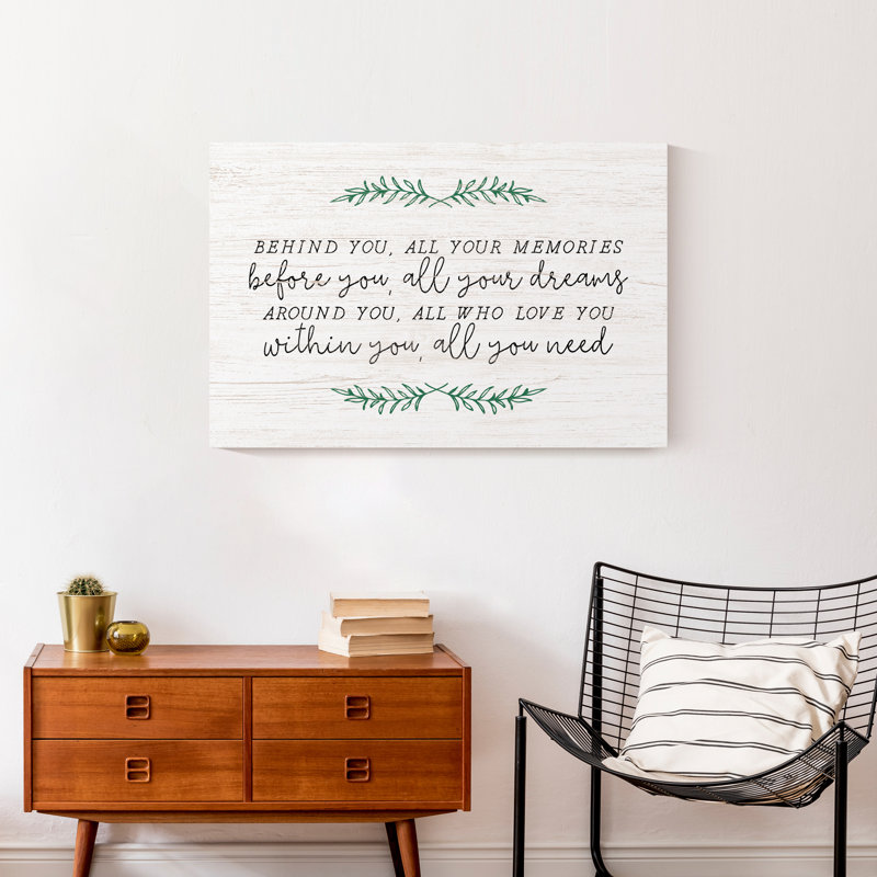 «All You Need», reproduction sur toile, H 20 po x l 30 po