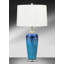 Lampe de table bleue 31 po USB