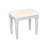 Vanity Desk with Height-Adjustable Round Mirror, 4 Drawers & Stool-24381261