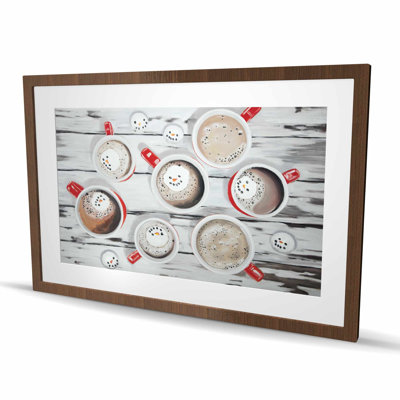 Holiday Hot Chocolate - Hygge Brown Framed Matted Print