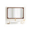 Iyonnah Solid Wood Rectangle Mirror-98717387