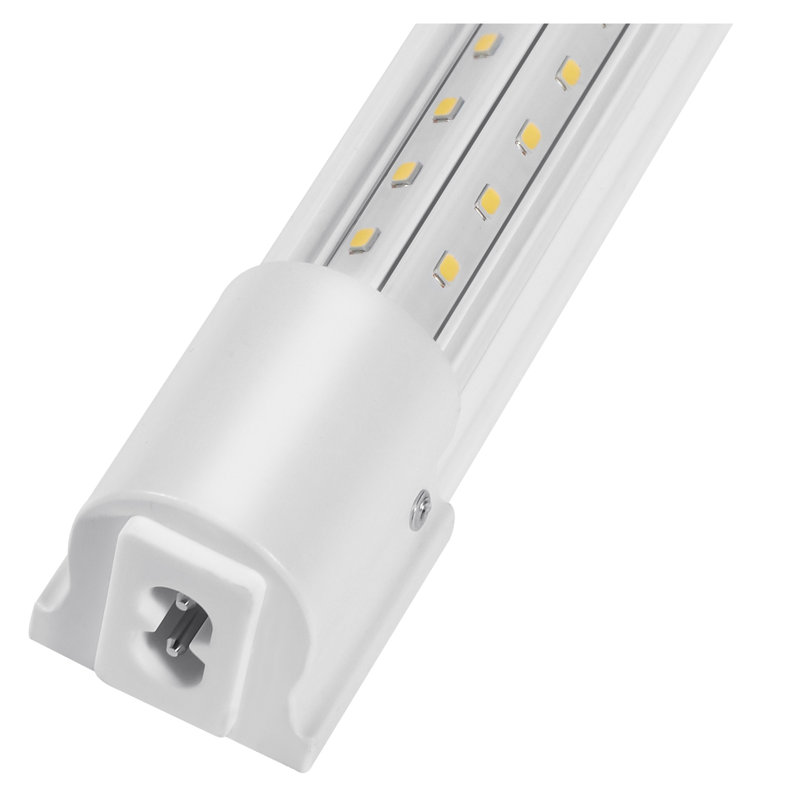 Paquet de 10 luminaires d'atelier à DEL de 8 pi - Plafonniers encastrés 80 W pour garage, entrepôt et atelier (10 000 lm)