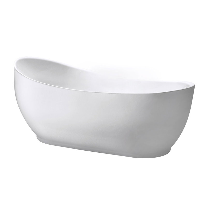 Aqua Eden 70" x 33" Freestanding Soaking Acrylic Bathtub
