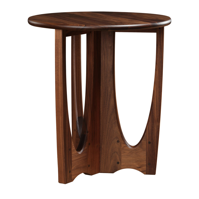 Walnut Grove Drink Table - Wood Top, 24" H x 22" W x 22" D