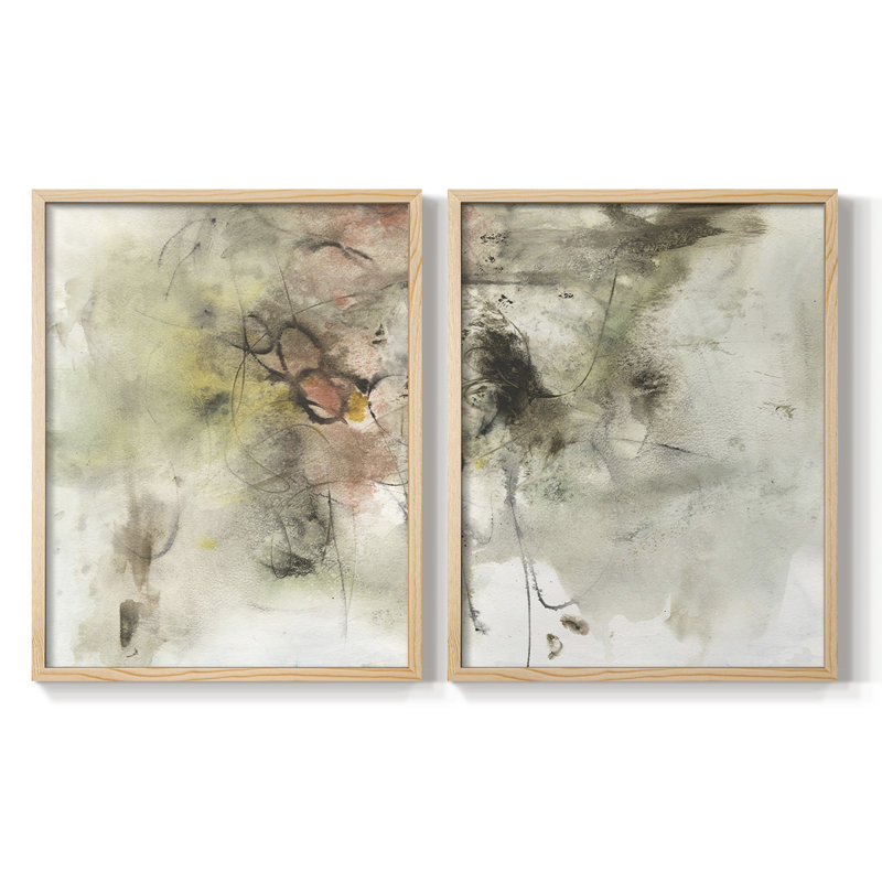 «Soft Inspiration III», reproduction encadrée de qualité supérieure - prête à être accrochée - aucun clou requis - aucun clou requis