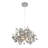 Eclectic 3 Light Chrome Confetti Chandelier-70079949