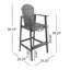 Tabourets de bar d'extérieur en bois d'acacia Adirondack, ensemble de 2-1350039761